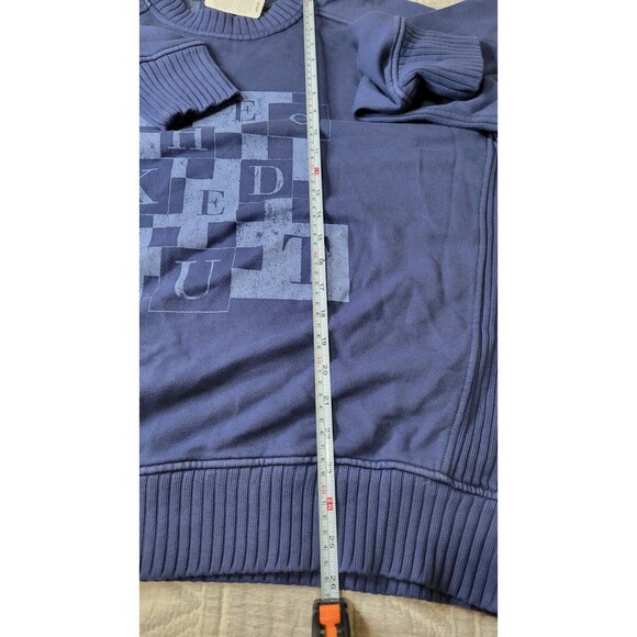 Aerie “Checked Out” Graphic Crewneck Sweatshirt NWT Women’s Small Blue - Picture 5 of 7